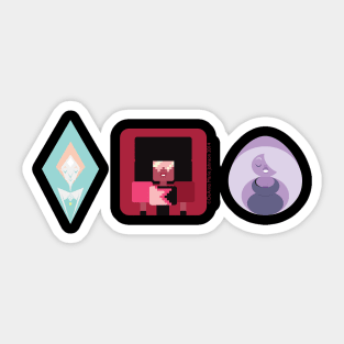 Shapes Crystal Gems Sticker